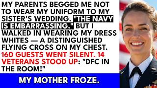 My Parents Begged Me to Hide My Navy Uniform at My Sister's Wedding — Then 14 Veterans Stood Up: ...