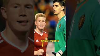 De Bruyne Courtois'yı Belçika Takımından Atılmaktan Kurtardı