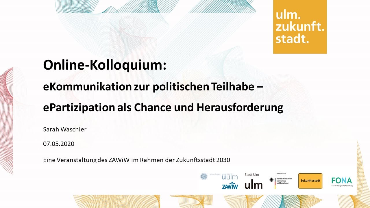 ePartizipation - Chance und Herausforderung für politische Teilhabe