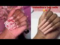 | acrylic nail tutorial + hand painted lips❤️ valentines nails