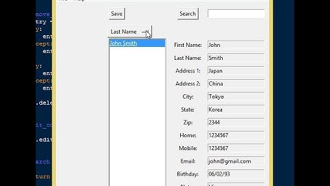Address Book Management System in Python