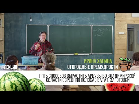 Арбузы в средней полосе От семечка до урожая - Лекция / Ирина Ханина