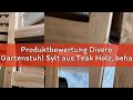 Produktbewertung Divero Gartenstuhl Sylt aus Teak Holz, behandelt – Farbe: Braun