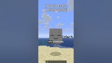 How To Make A Dried Ghast In Minecraft! (Updated Recipe)