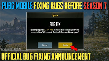 Pubg Mobile Bug Fixing Update 😍 | Pubg Mobile 0.12.0 Update | Pubg Mobile Season 7 | Pubg Mobile ✔