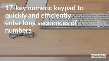 Macally WKEYHUBMB Ultra slim USB wired keyboard with 2 USB ports for Mac