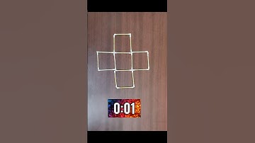 Make 2 Squares by moving 8 sticks 😎 solved ✔️ #challenge #puzzle #shorts