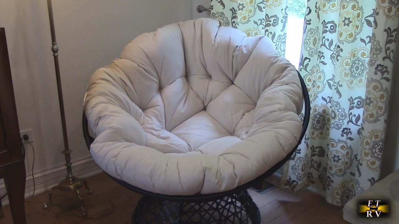 Yaheetech Indoor or Outdoor Papasan Chair with Thick tough PE rattan Cushion and Frame-SUPER COMFY!
