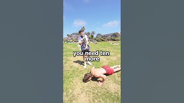 He did 100 pushups in a row!