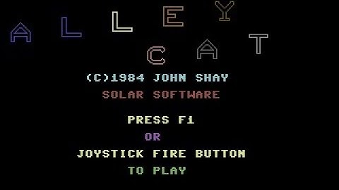 Alley Cat Review for the Commodore 64 by John Gage