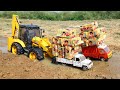 Mahindra Bolero Accident Deep Pit Pulling Out JCB 5CX ? ParleG Loading Tractor | Jcb Cartoon | CSToy