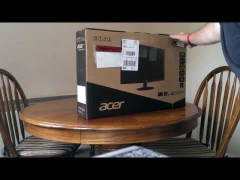 Acer S240HL monitor UNBOXING