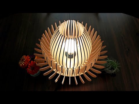 How to Make a Wood Lotus Light