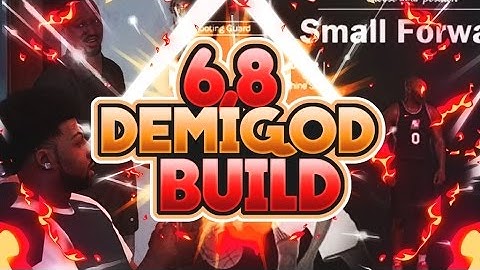 NBA 2K17 • 6"8 Speed Boosting DemiGod Player Build ( BEST POINT FOWARD BUILD EVER!!)