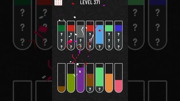 water sort color puzzle level 371 gameplay walkthrough solution