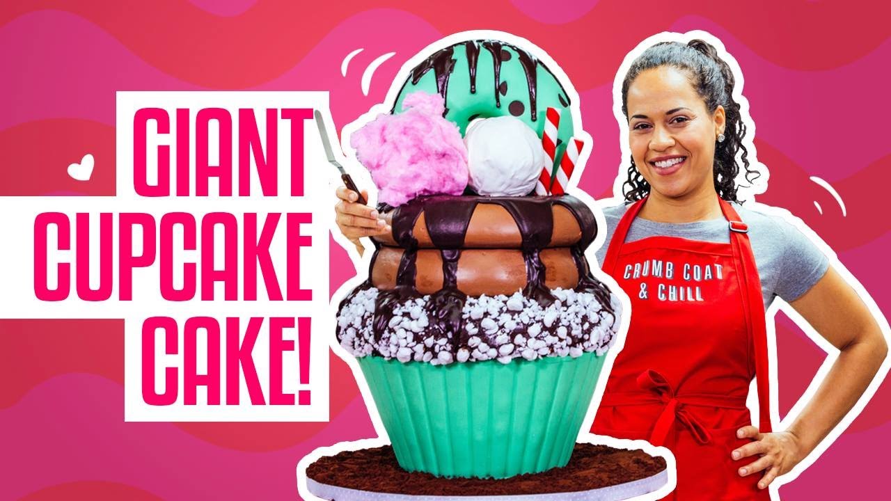How To Make A Giant Cupcake Cake The Scran Line Yolanda Gampp How To Cake It