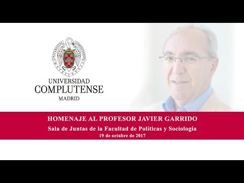 Homenaje al Profesor Javier Garrido