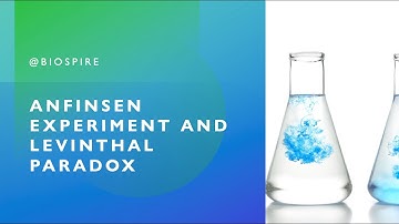 Anfinsen experiment and Levinthal paradox | Protein folding | CSIR UGC NET Life Sciences