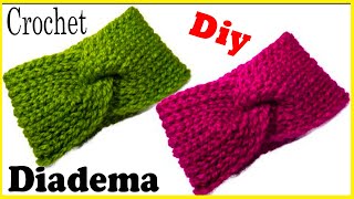 Diadema a crochet para bebé - tiara - vincha - tejido- ganchillo 