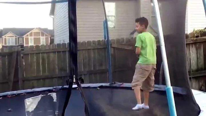 Fun on the trampoline