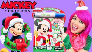 Coloring Mickey Christmas Magic Ink Coloring Book | Imagine Ink Marker