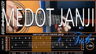 Kartonyono Medot Janji (Denny Caknan) cover - guitar fingerstyle | TAB