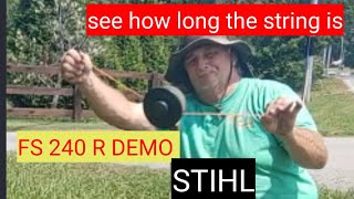 Stihl Fs 240 R String Trimmer Demo . Get Done In Half The Time