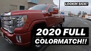 WE COLORMATCHED TWO 2020 DURAMAX DENALIS! The most detailed 'HOW TO' disassemble/remove 2020 mirrors