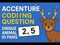 Form Unique Animal ID Pairs | Accenture Coding Question Explained