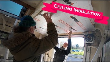 Mercedes Mobility Bus Conversion - Ceiling Insulation