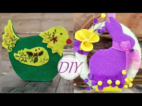 Wideo: DIY Wielkanocne rękodzieło wykonane z filcu