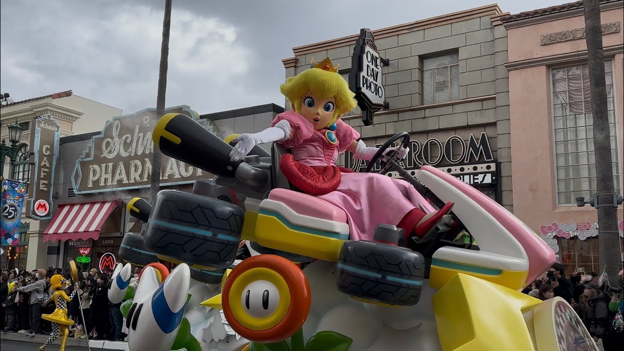 【USJ】NO LIMIT! パレード ～Discover U!!! バージョン～　ピーチ姫フロート（悪天候で2回目キャンセル）2026/3/7 14:00（4K HDR 60fps）