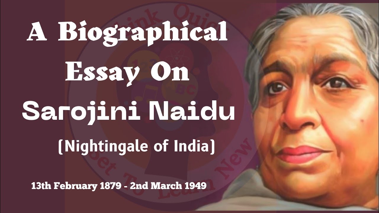 sarojini naidu essay in marathi