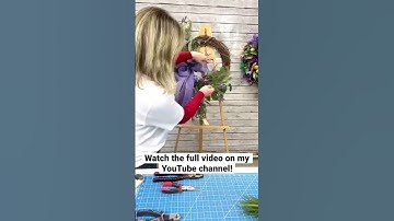 Easy Spring Wreath | Shorts | How to Make Wreaths #short #howtomakewreaths #wreathmaking