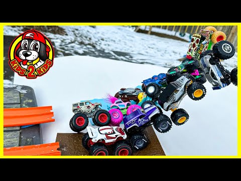 ☃️ Monster Jam & Hot Wheels Monster Trucks RACING 🗻 Snow