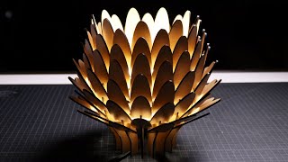 How to make a Blooming Lamp with a Laser Cutter