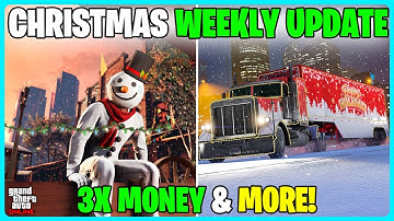 CHRISTMAS WEEKLY UPDATE IN GTA 5 ONLINE! 2X MONEY & MORE! (gta 5 online weekly update)