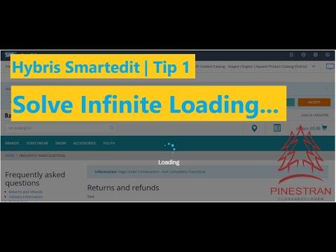 Hybris Smartedit - Solve Infinite Loading Storefront Page