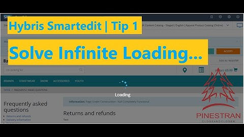 [Hybris SAP CX] Smartedit - Solve Infinite Loading Storefront Page