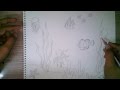 How to draw an underwater scene for kids