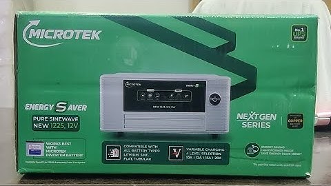 MICROTEK NEXTGEN SERIES ENERGY SAVER NEW 1225, 12V PURE SINEWAVE HOME INVERTER | FEATURES | UNBOXING