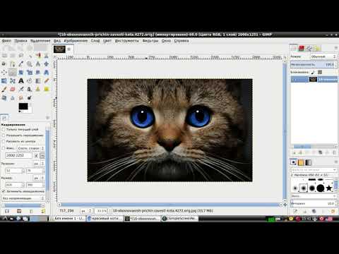 Видео: Как мне согнуть изображение в gimp?