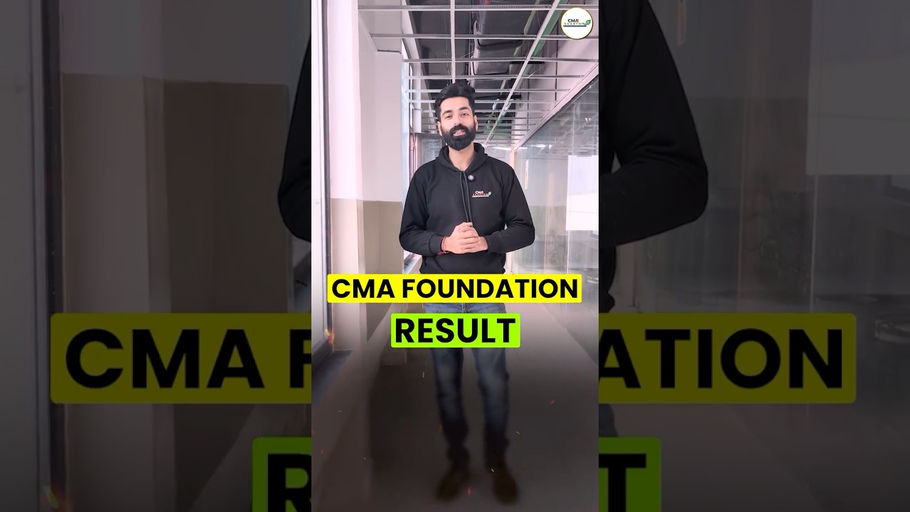 CMA Foundation Result 🔥 Must Watch 