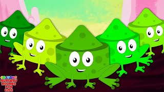 Five Little Speckled Frogs + Nursery Rhyme for Kids by Crayons