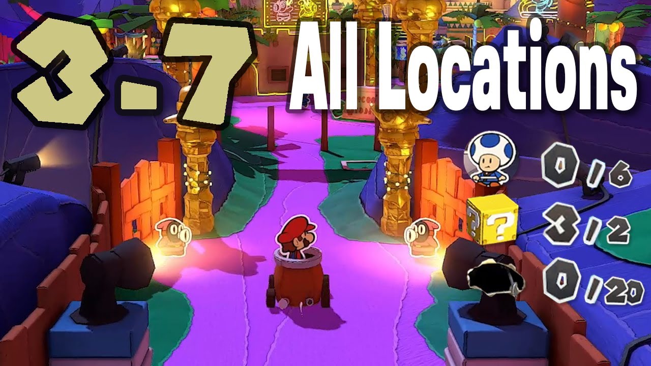 🌠 37 Shroom City All Collectable Locations Paper Mario The