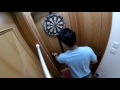 ドアかけボード Dartboard on door