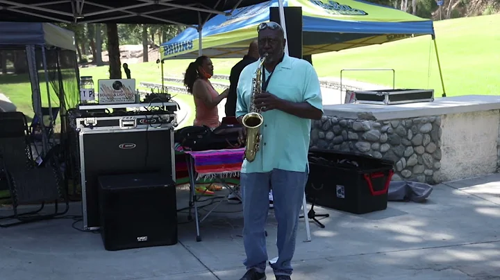 Kenneth Byrd performs at Rick & Ron's Old School P...
