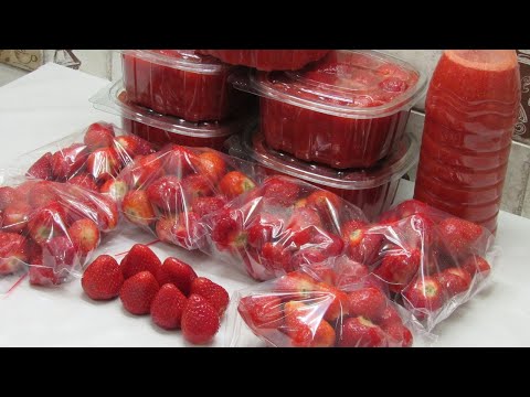 Клубника НА ЗИМУ или Как заморозить Клубнику - Зимой больше НЕ ПОКУПАЮ!