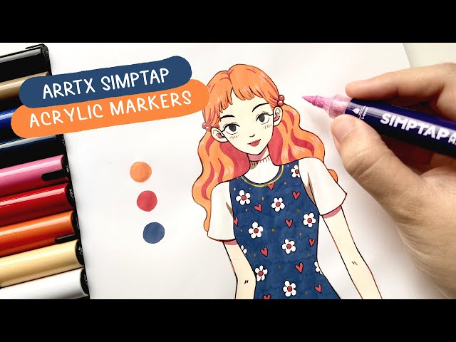 Painting with Acrylic Markers 🌟🌟Arrtx Acrylic Markers Review 