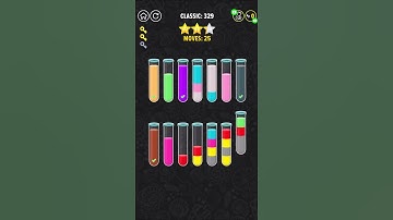 Color Water Sort Puzzle: Liquid Sort It 3D - Level - 329 | Hire Games #shorts #myfirstshorts